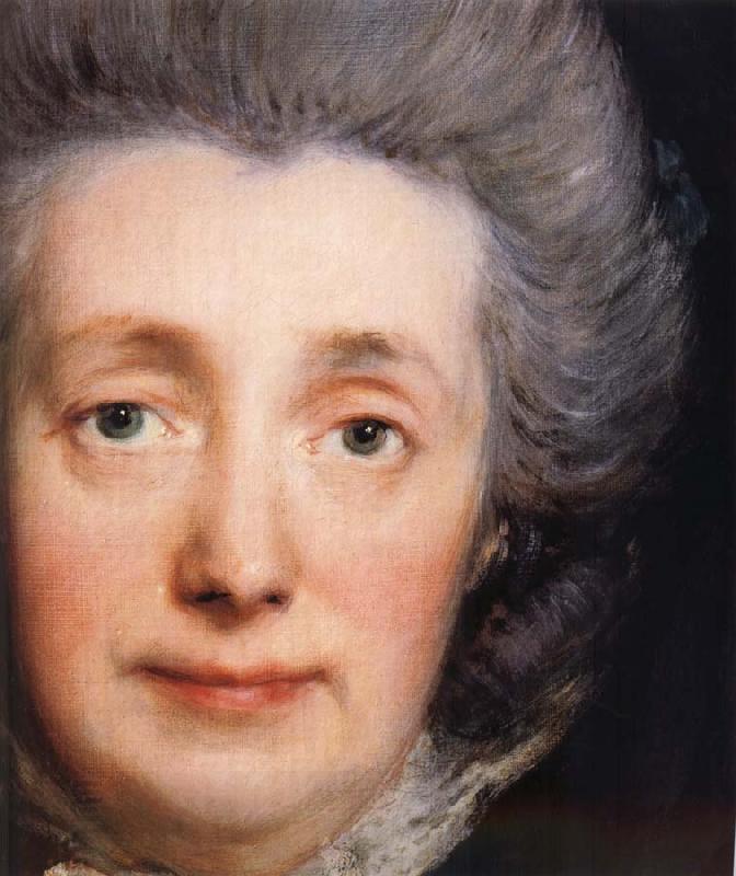 Thomas Gainsborough Detail of Portrait of artist-s Wife